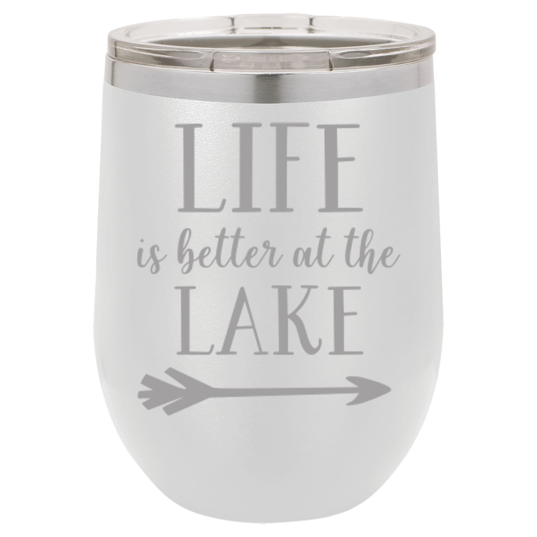 "Life Lake" 12 oz Wine Mug - Driftless Studios