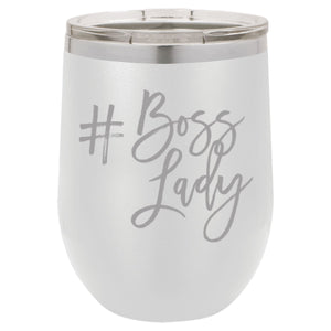 "Boss Lady" 12 oz Wine Mug - Driftless Studios