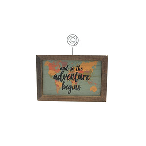 "And So The Adventure Begins" 4"x6" Wood Sign - AW028