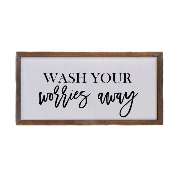 【段ボールペイント】Do you have words to leave? Wash Your Worries Away