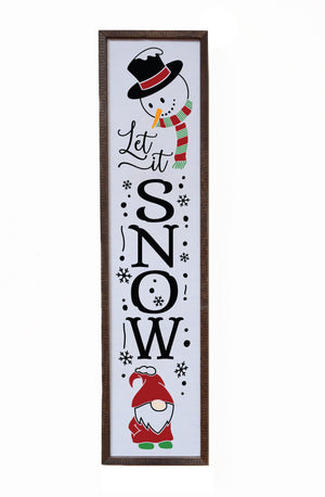 "Let it SNOW" 24x6 Wall Art Sign - FW025