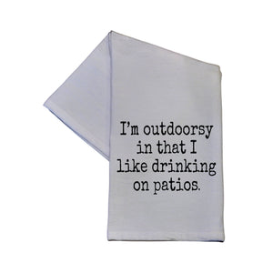 I'm Outdoorsy Tea Towel -  TWL038