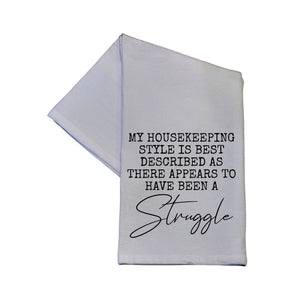 "My Housekeeping Style" Tea Towel -  TWL074