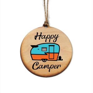 "Happy Camper" Christmas Ornament - WW058