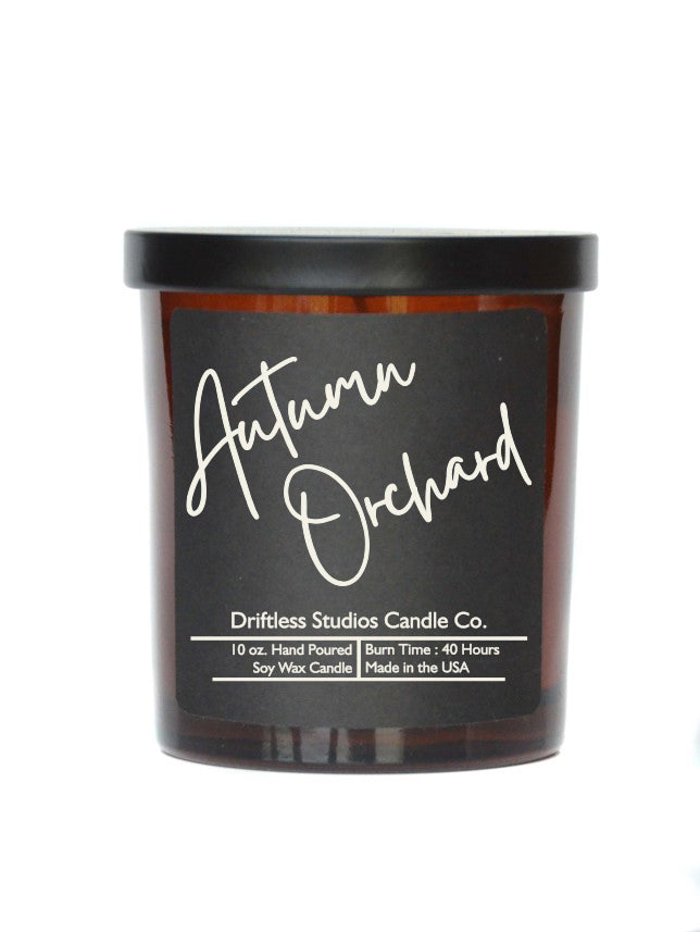 Autumn Orchard Soy wax Candles - 10oz Candle With Lid