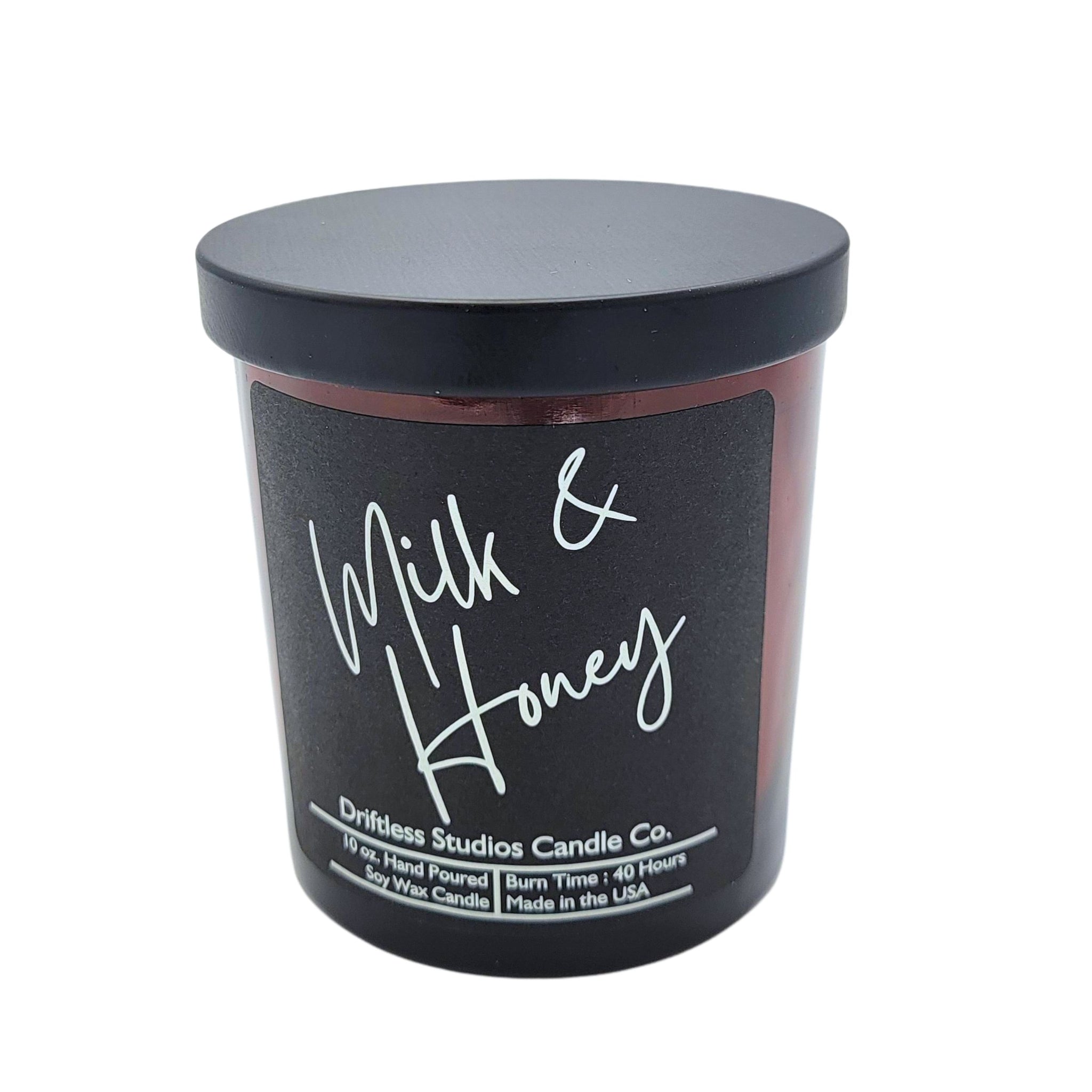 Milk and Honey Soy Candles - 10oz Candle With Lid