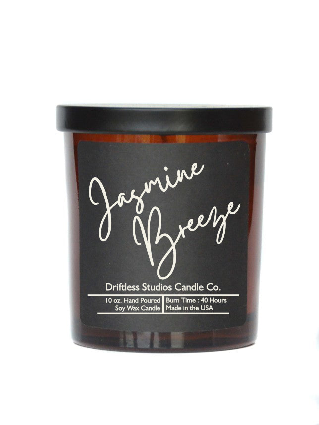 Jasmine Breeze Soy Wax Candle - Scented Farmhouse Candles