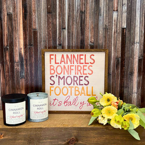 Cinnamon Roll Fall Decor Soy Candle