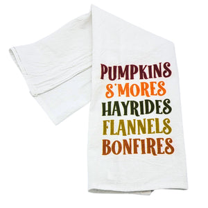 "Pumpkins S'mores" Tea Towel - CLT011