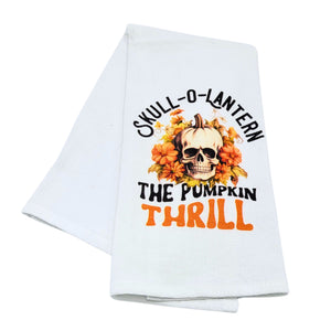 "The Pumpkin Thrill" Halloween Tea Towel - CLT022