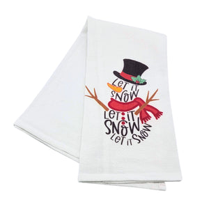 "Let It Snow" Christmas Tea Towel - CLT024