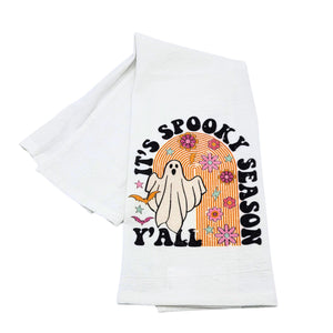 "It's Spooky Season Y'all" Halloween Tea Towel - CLT030