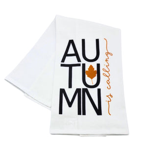 "Autumn Is Calling" Fall Tea Towel - CLT036