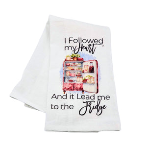 "I Followed My Heart" Tea Towel - CLT039