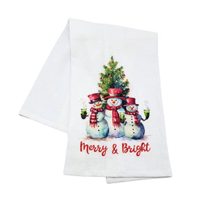 "Merry & Bright" Christmas Tea Towel - CLT047