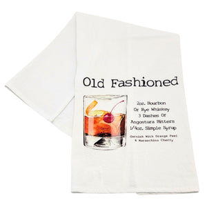 "Old Fashioned" Cocktail Bar Towel - CLT049