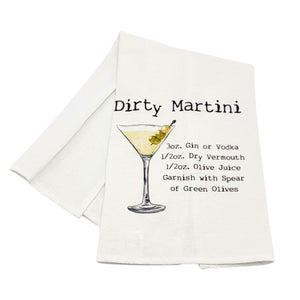 "Dirty Martini" Cocktail Bar Towel - CLT053