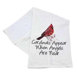 "Cardinals Appear" Christmas Tea Towel - CLT058