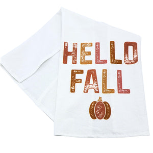 "Hello Fall" Fall Tea Towel - CLT060