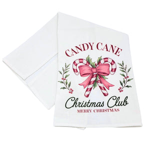 "Candy Cane Christmas Club" Christmas Tea Towel - CLT075