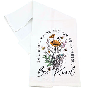 You Can Be Anything Bee Kind Tea Towels Spring Bee Decor - CLT084