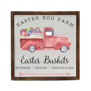 "Easter Baskets" 10x10 Wall Art Sign - CW061