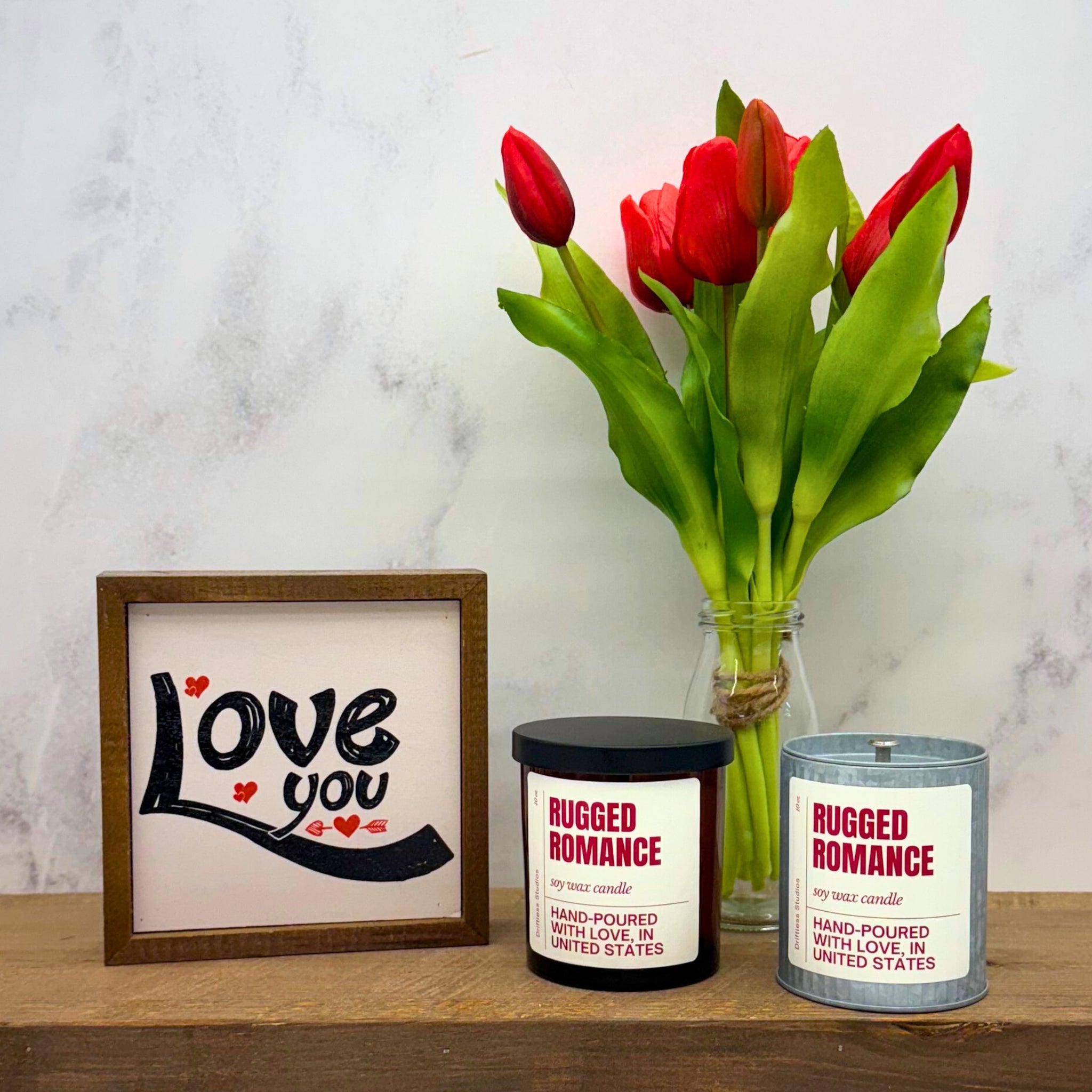 Rugged Romance Valentine's Day & Gift Candles - Home Decor
