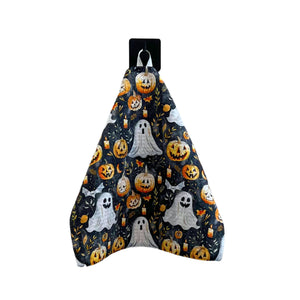 Halloween Pumpkins and Ghost Waffle Washcloths - SMWFL002