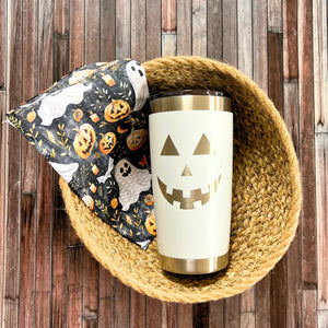 Halloween Pumpkins and Ghost Waffle Washcloths - SMWFL002