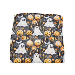 Halloween Pumpkins and Ghost Waffle Washcloths - SMWFL002