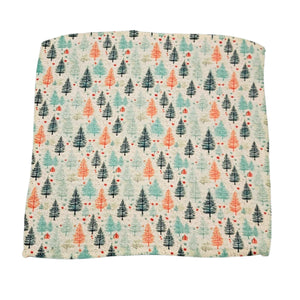 Christmas Tree Patterned Driftless Waffle Washcloths - SMWFL007