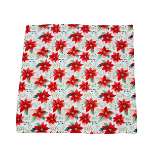 Poinsettia Christmas Waffle Washcloth - SMWFL011