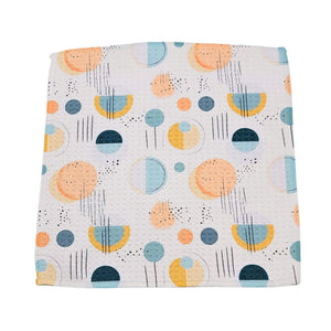 Fun Retro Pattern Waffle Kitchen Washcloths - SMWFL024