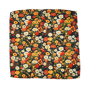 Fall Flower Bloom Waffle Kitchen Washcloths - SMWFL039