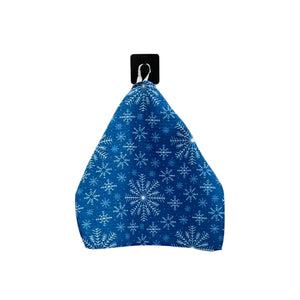 Snowflake With Blue Waffle Dishcloth - SMWFL041