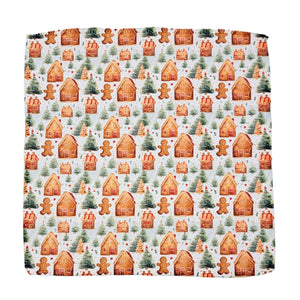 Gingerbread House Christmas Waffle Weave Dishcloth - SMWFL043