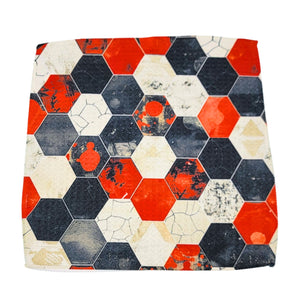 Modern Hexagon Patterned Waffle Weave Dishcloth - SMWFL045