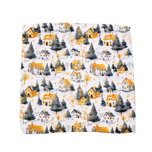 Fresh Snow Winter Village Waffle dishcloth - SMWFL055