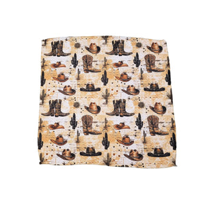 Burnt Western Themes Waffle Washcloth - SMWFL067