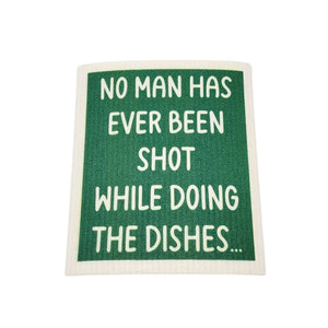 Shot While Doing The Dishes Funny Swedish Dishcloth