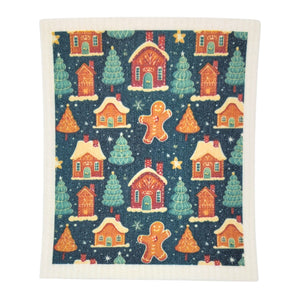 Gingerbread House Swedish Dishcloth