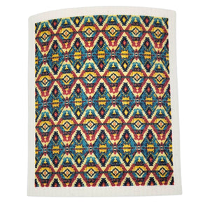 Western Aztec Pattern Fun Swedish Dishcloth - Kitchen Towels