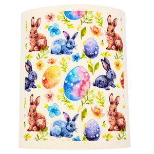 Easter Bunny Swedish Dishcloths - Easter Decor