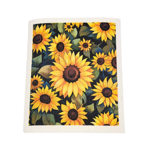 Summer Sunflower Fields Swedish Dishcloths - Home Decor
