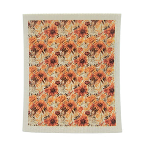 Autumn Sunflower Swedish Dishcloth