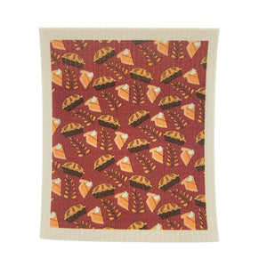 Pumpkin Pie Pattern Swedish Dishcloth