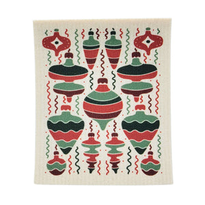 Christmas Ornament Swedish Dishcloth