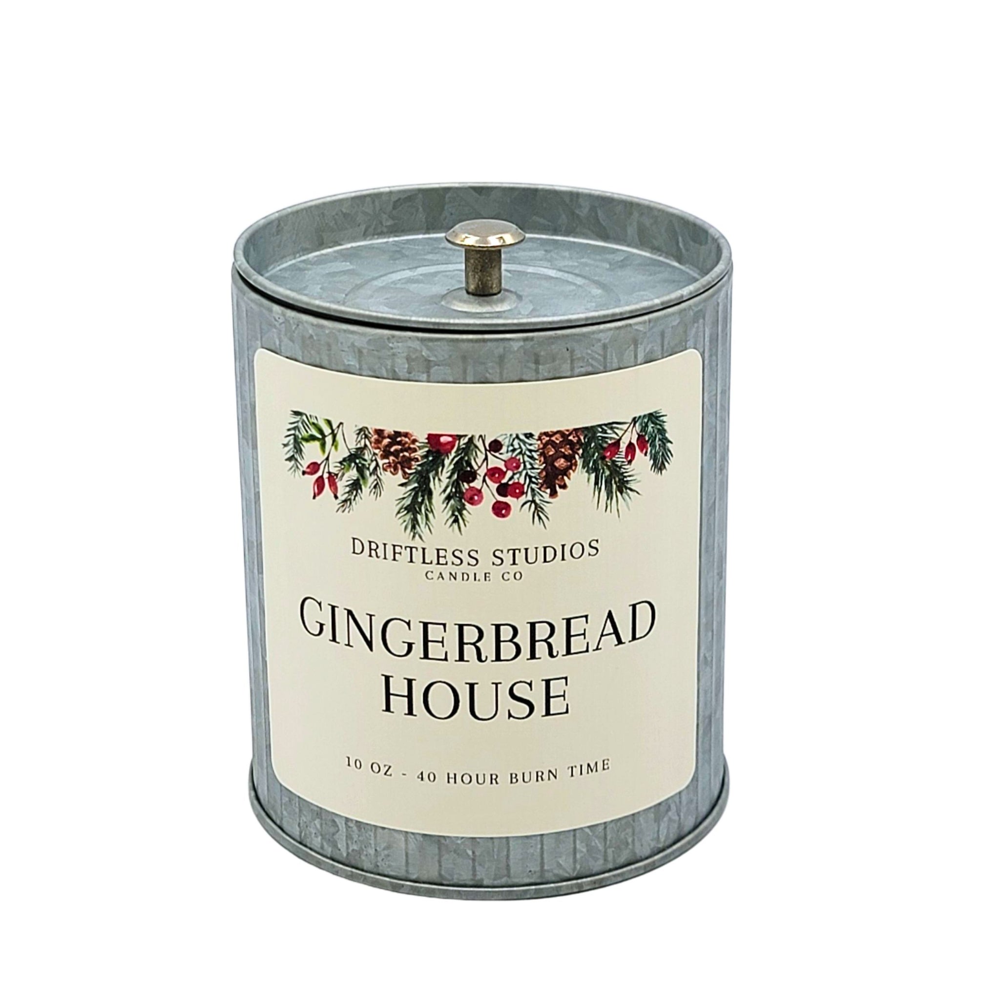 Gingerbread House Xmas Farmhouse Candle - Christmas Candles - Driftless Studios