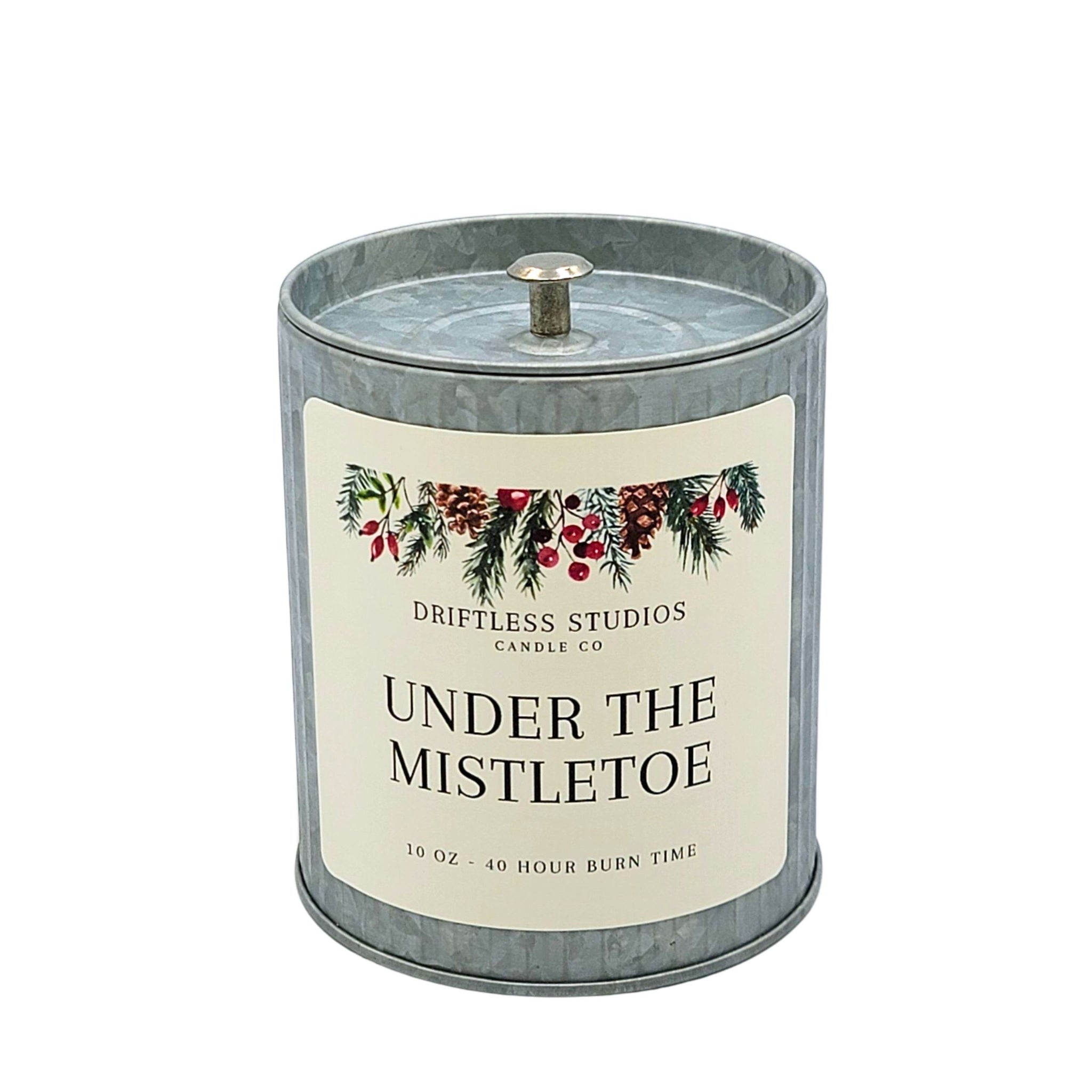 Under the Mistletoe Christmas Candle -Christmas Candles - Driftless Studios
