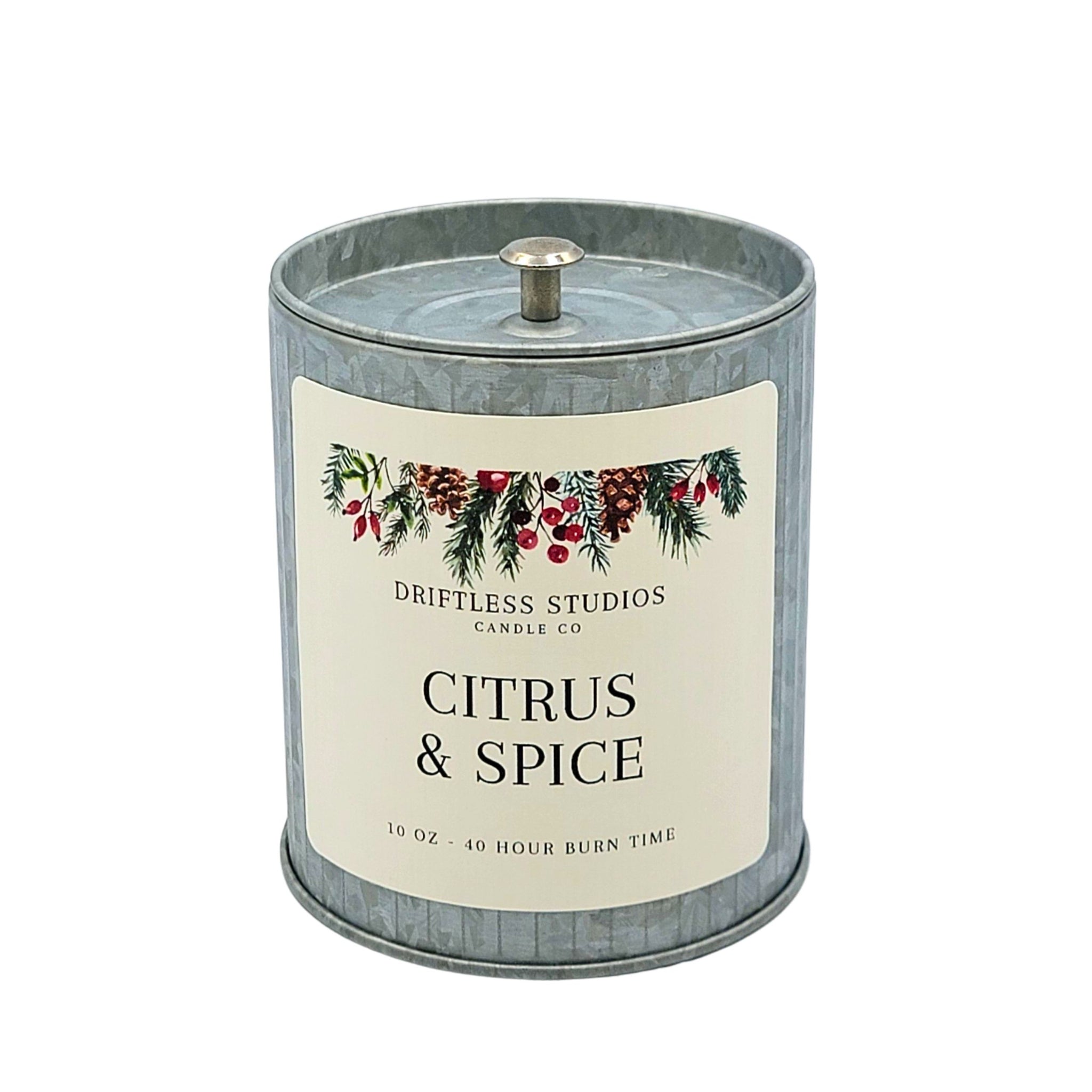 Citrus & Spice Candle Holiday Candles - Holiday Decorations - Driftless Studios
